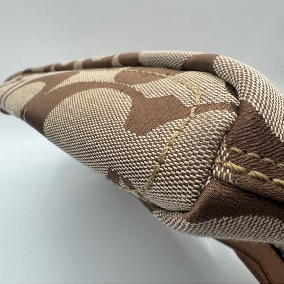 Coach Tan and Brown Signature Shoulder Bag | Very Good Condition - Picture 9 of 13